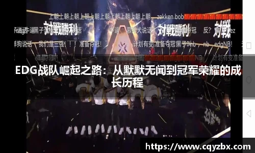 EDG战队崛起之路：从默默无闻到冠军荣耀的成长历程